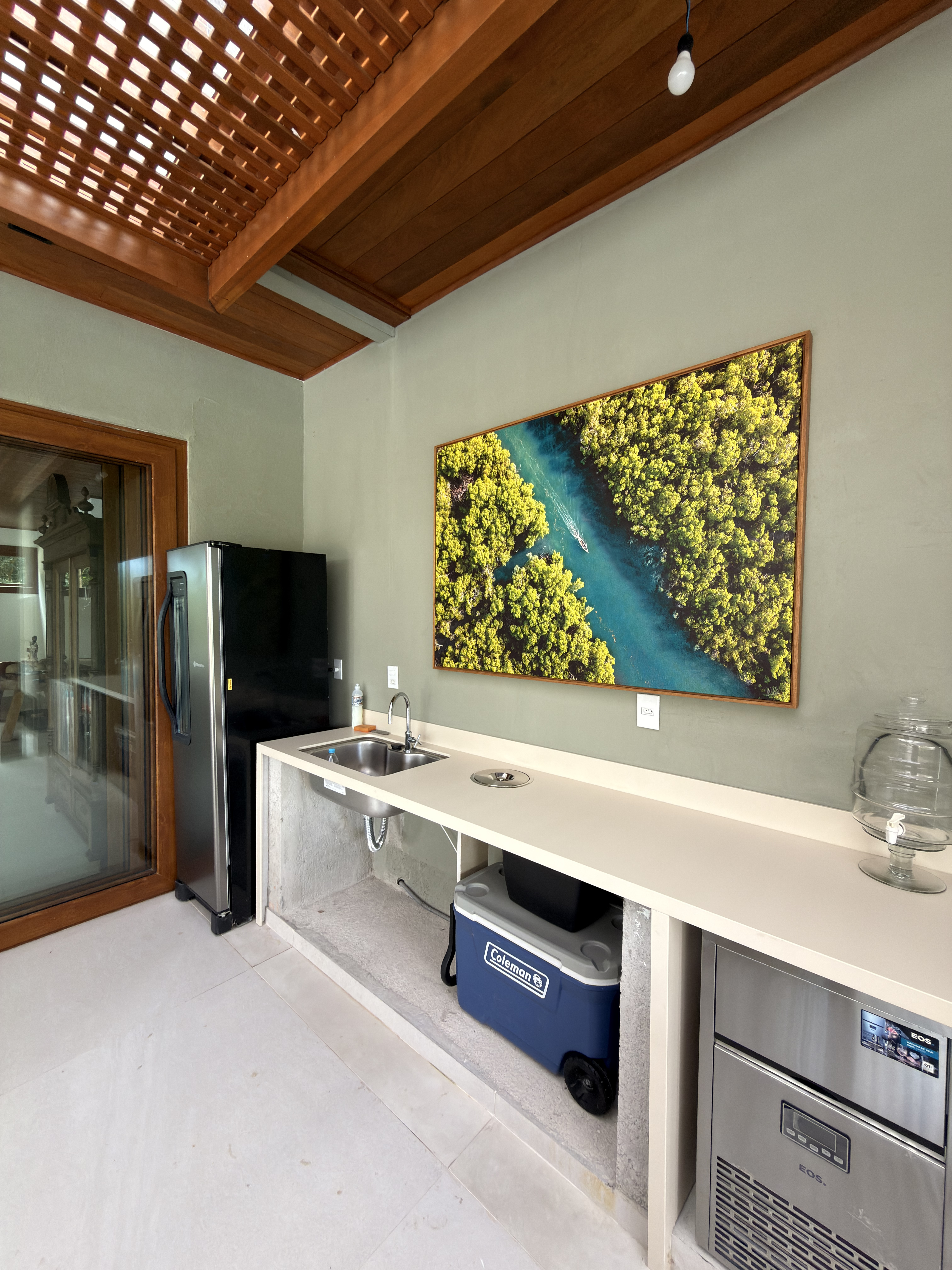 Casa pé na areia Santo André-Ba